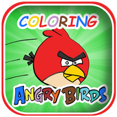 Coloring Book For Angry Birds Go icon