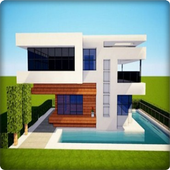 the design of the house of Minecraft icon