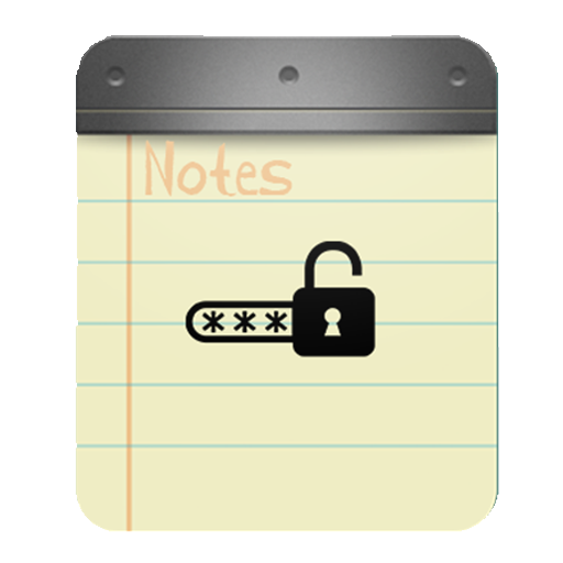 Bloc note avec Mot de passe icon