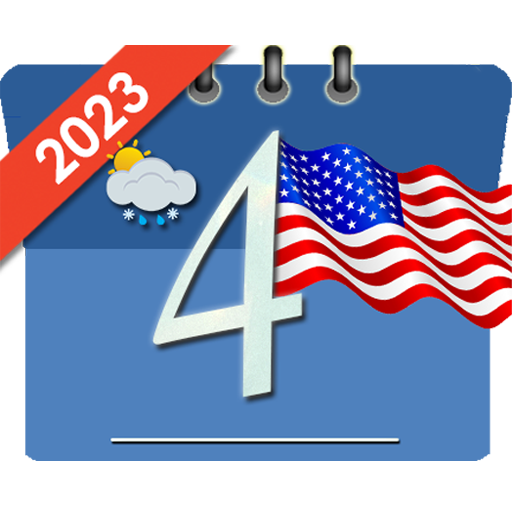 US Calendar with Holidays 2023 icon