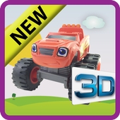 The Monster Truck Blaze puzzle icon