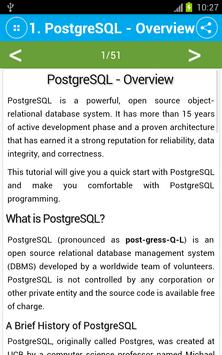 Free PostgreSQL Tutorial screenshot 1