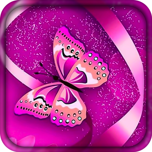 Pink Butterfly Live Wallapper icon