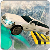 Skydiving Limousine Car Stunt Racing Car Driving icon