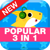 Baby Shark 3 In 1 Popular icon