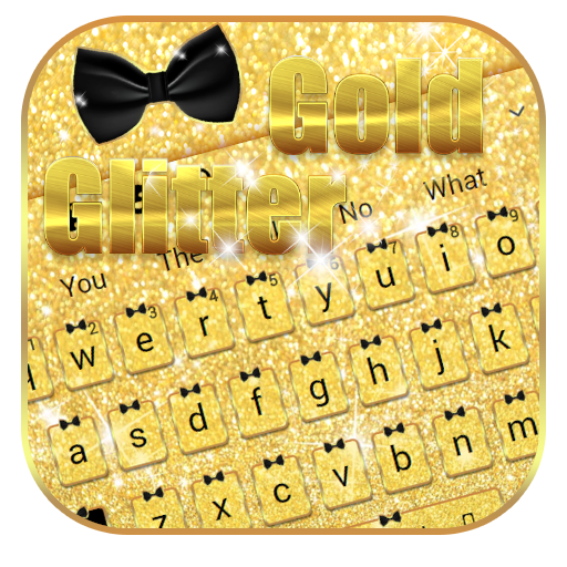 Gold Glitter Keyboard icon