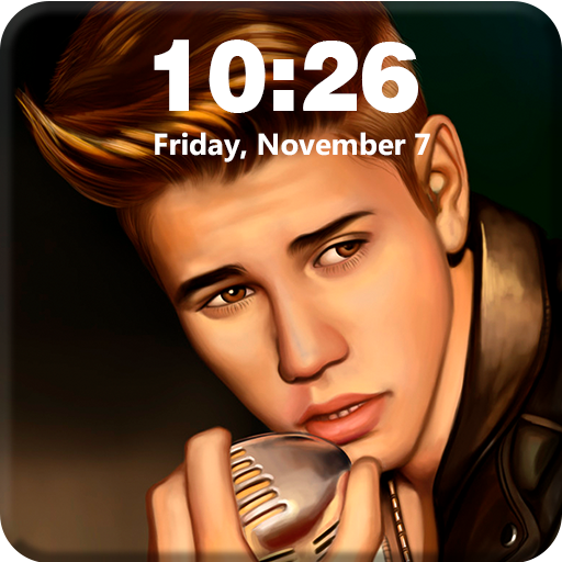 Justin Bieber Singer Girly Screen Lock Wallpapers icon