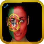 Flag on Face-Paint Photo on 9Apps