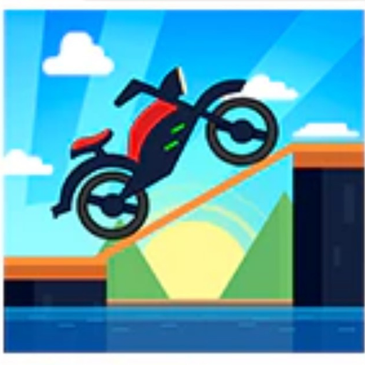 Riding Bike Game || Draw road bike game icon