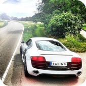 Everlasting racing-hot asphalt icon