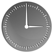 Elegant Gloss Clock Widget أيقونة