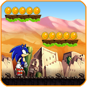 Super sonic racing run adventure icon