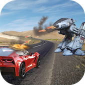 Car Vs Robots Demolition Fight icon