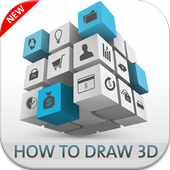 How to draw 3D icon