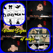 Hand Signs of ninja icon