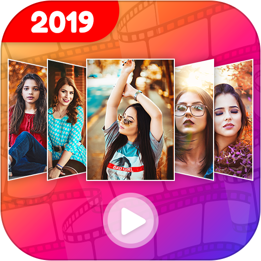 Photo video maker with music-Slideshow maker أيقونة