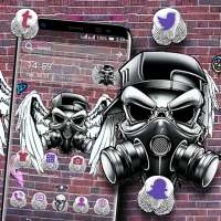 Skull Graffiti Launcher Theme