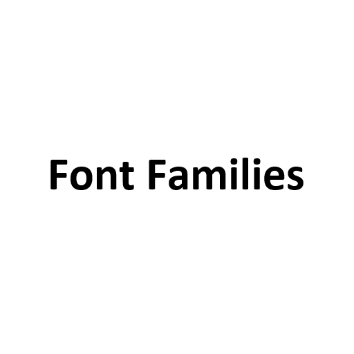 Font Families App icon