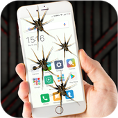 Spider on Screen Funny Joke icon