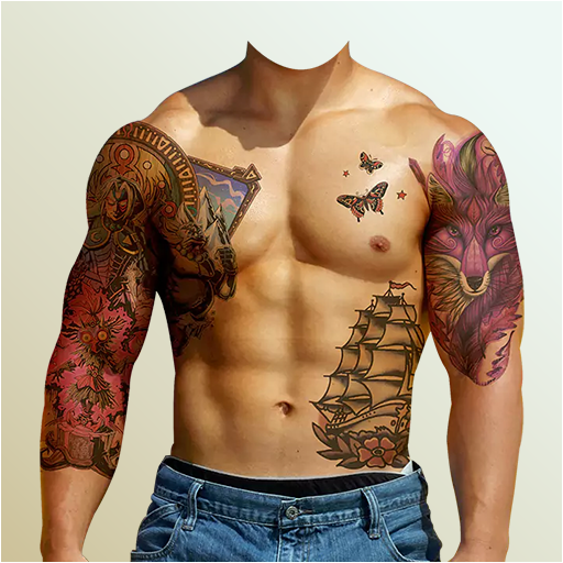 Six Pack Tattoo Body Style Photo Maker icon
