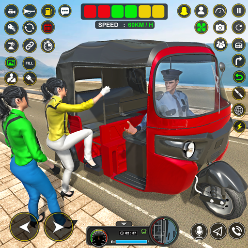 3d Rickshaw: Racing Games icon
