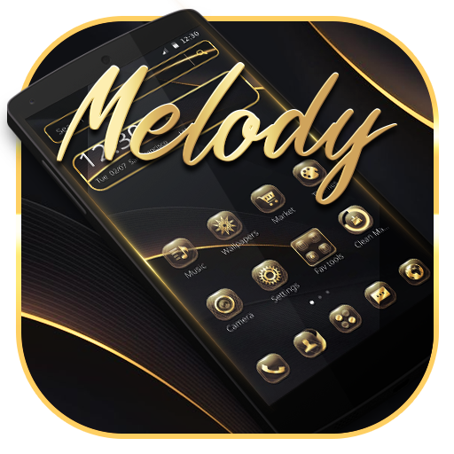 Melody Black Gold Business Theme icon