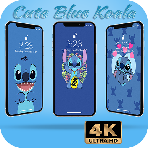 Cute Blue Koala Wallpaper HD icon