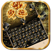 Golden Rose Keyboard Theme icon
