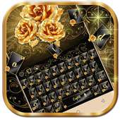 Golden Rose Keyboard Theme