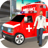 Ambulance Rescue 911 USA Crime City simulator 2018 icon