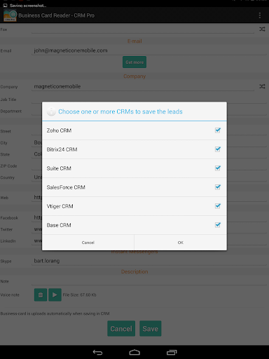 Business Card Reader - CRM Pro screenshot 22