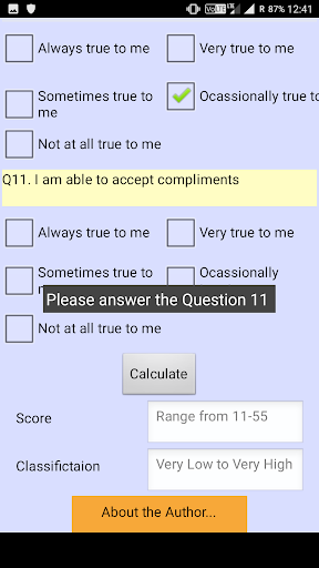 Self Awareness Test screenshot 3