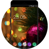 Neon ball theme:happy xMAS أيقونة