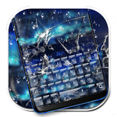 Blue Cracked Screen Keyboard icon