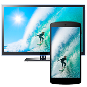 Connect television to phone icon