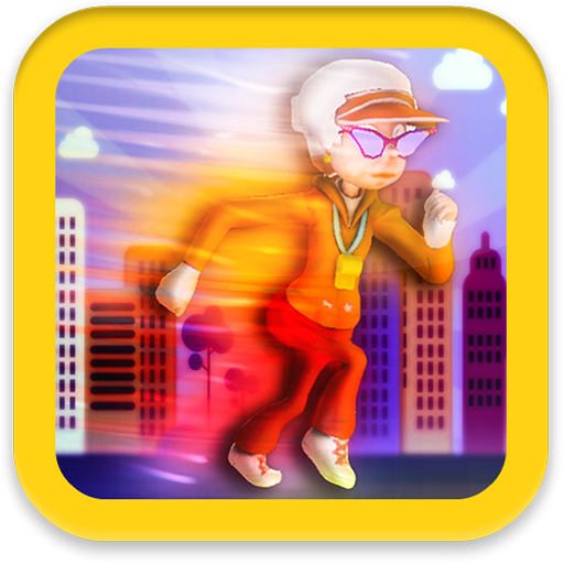 Sporty gran run icon