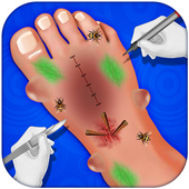 Kids Foot Doctor Hospital : Little Patient Game icon