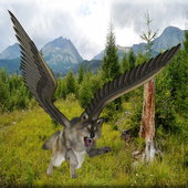 Flying Wolf Wild Sim icon