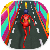 Subway LADYBUG Super Hero chibi run Adventure icon