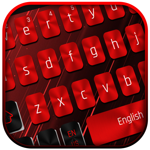 Cool Black Red Keyboard Theme icon