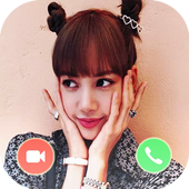 Video Call Blackpink  Lisa in real life simulation icon