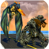 Dragon Robot Superhero icon