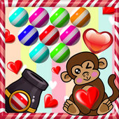 Bubble Monkey Valentine Day icon