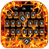 Burning Fire Keyboard Theme icon