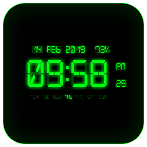 LED Digital Clock Live Wallpaper icon