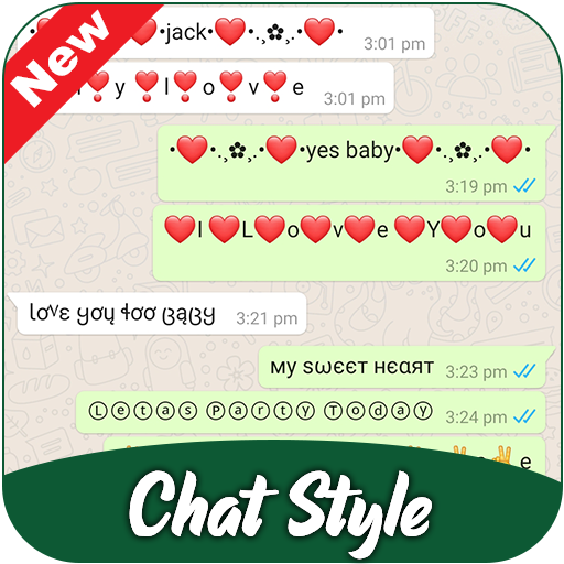 Chat Style For WhatsApp : Cool Font &amp; Stylish Text icon