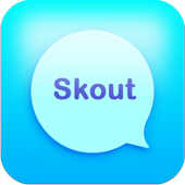 Messenger chat and Skout talk icon