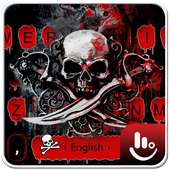 أحمر جمجمة لوحة المفاتيح الموضوع on 9Apps