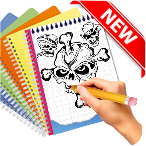 Learn HowTo Draw Skull Tattoos 𝒮tep By 𝒮tep icon