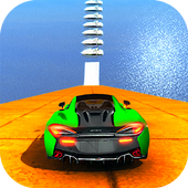 Mega Ramp Stunt Car Jump Over The Boats icon